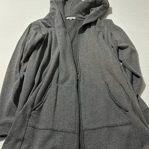 Hooded cardigan. Size large.